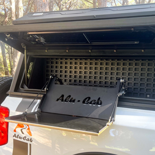 Alu-Cab Canopy Kitchen Table – drop down bord