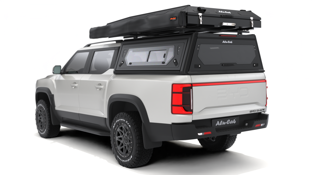 Alu-Cab Contour Hardtop, BYD Shark 2024+ Double Cab (Med sideruder)