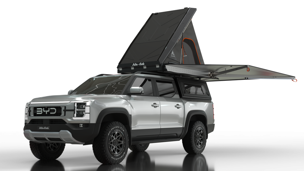 Alu-Cab Contour Hardtop, BYD Shark 2024+ Double Cab (Med sideruder)