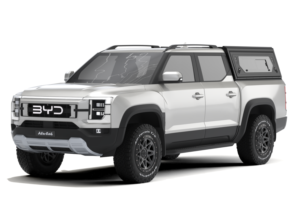 Alu-Cab Contour Hardtop, BYD Shark 2024+ Double Cab (Med sideruder)