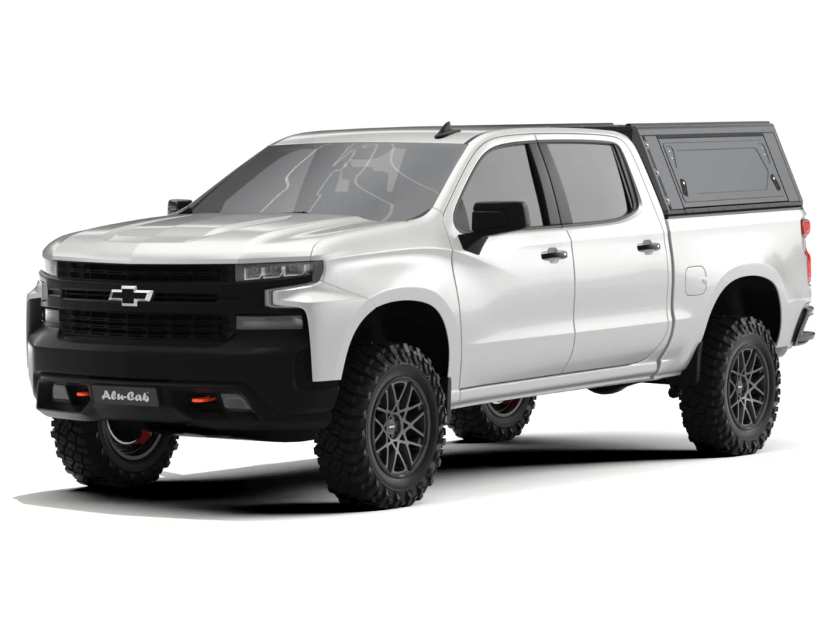 Alu-Cab Contour Hardtop, Chevrolet Silverado / GMC Sierra 1500 2019+ Short Bed (Glat)