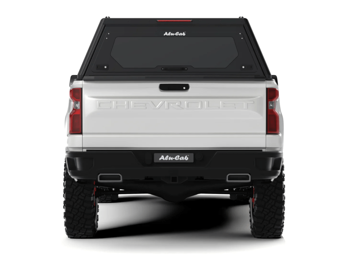 Alu-Cab Contour Hardtop, Chevrolet Silverado / GMC Sierra 1500 2019+ Short Bed (Med sideruder)