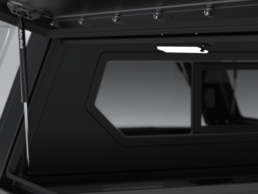 Alu-Cab Contour Hardtop, Ford F-150 2022+ Short Bed (Med sideruder)