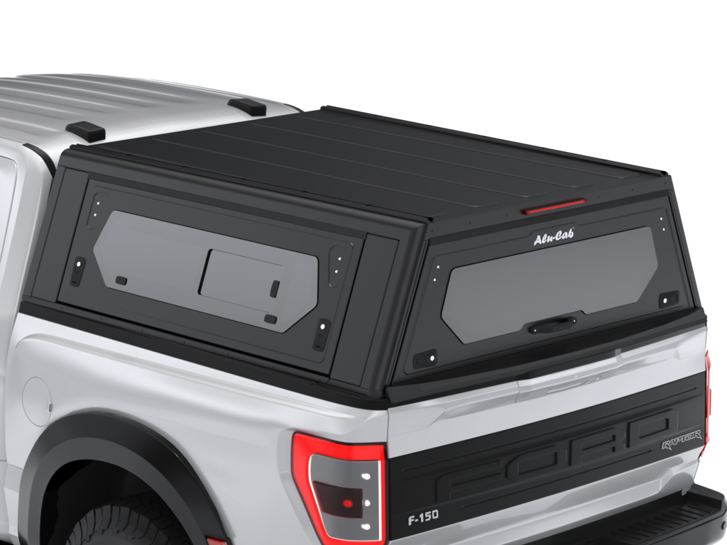Alu-Cab Contour Hardtop, Ford F-150 2022+ Short Bed (Med sideruder)
