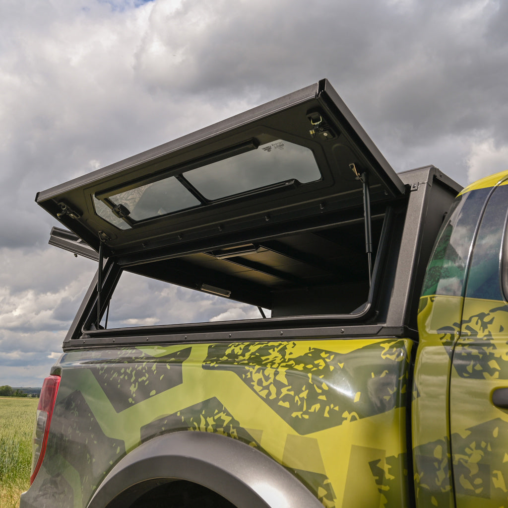 Alu-Cab Contour Hardtop, Ford Ranger 2012-2022 Double Cab (Med sideruder)