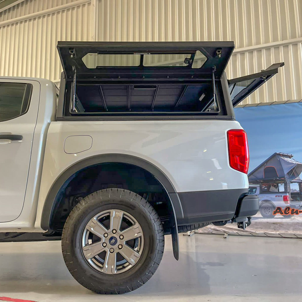 Alu-Cab Contour Hardtop, Ford Ranger 2023+ Double Cab (Med sideruder)