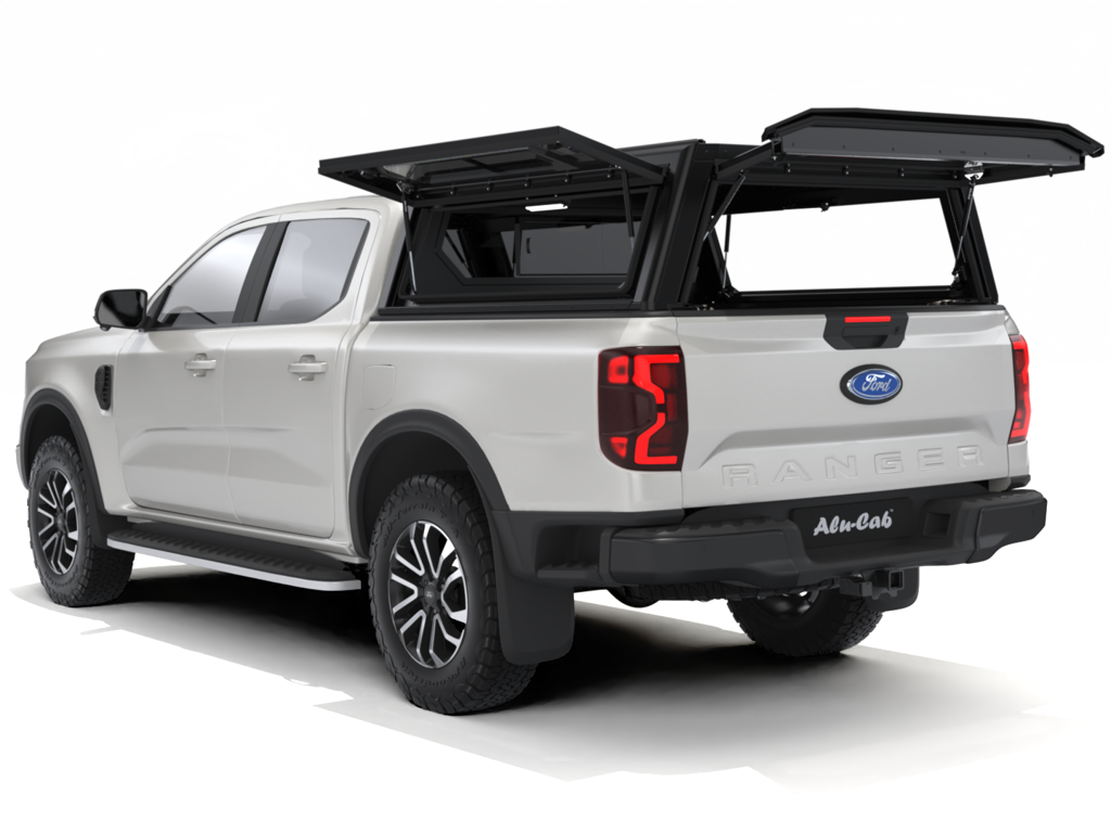 Alu-Cab Contour Hardtop, Ford Ranger 2023+ Double Cab (Med sideruder)