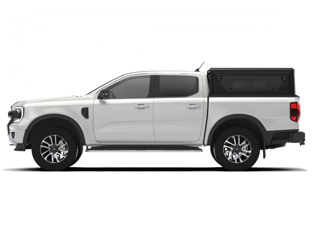 Alu-Cab Contour Hardtop, Ford Ranger 2023+ Double Cab (Med sideruder)