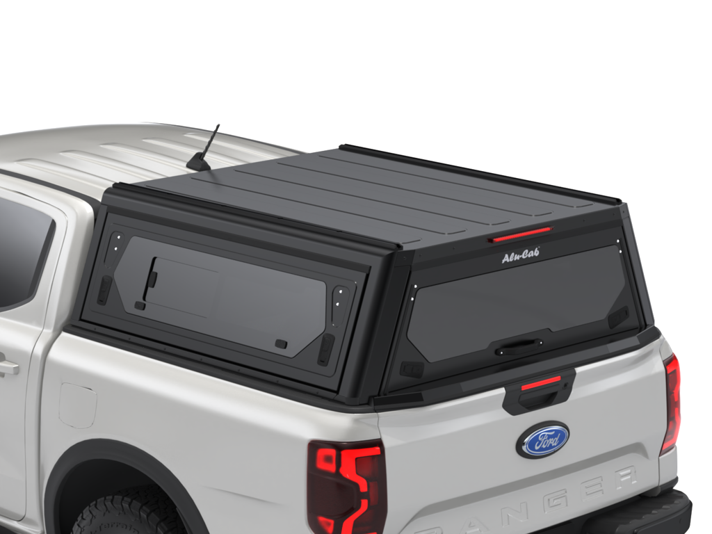 Alu-Cab Contour Hardtop, Ford Ranger 2023+ Double Cab (Med sideruder)