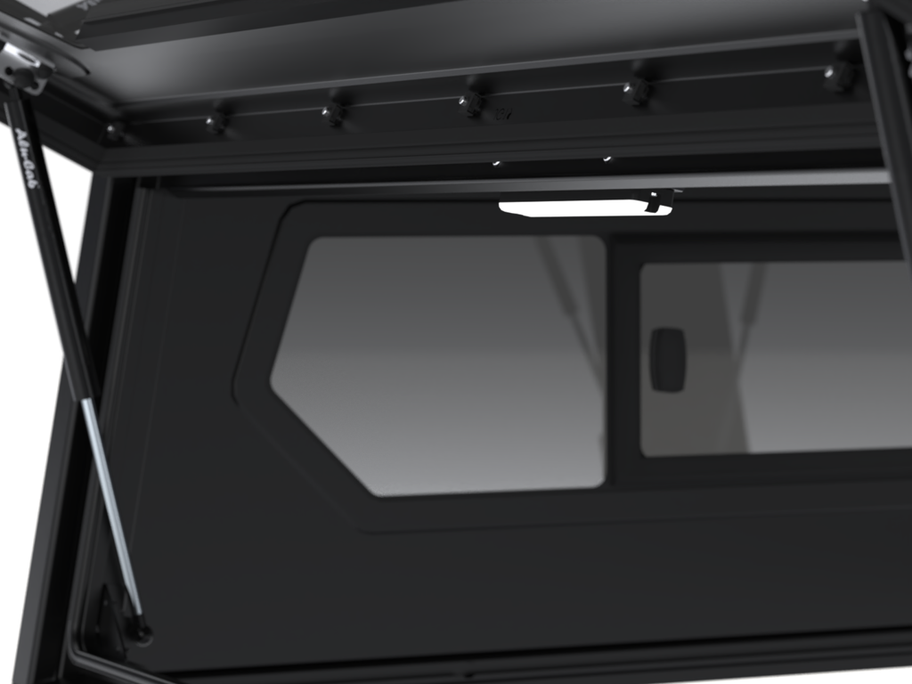 Alu-Cab Contour Hardtop, Jeep Gladiator 2019+ Double Cab (Med sideruder)