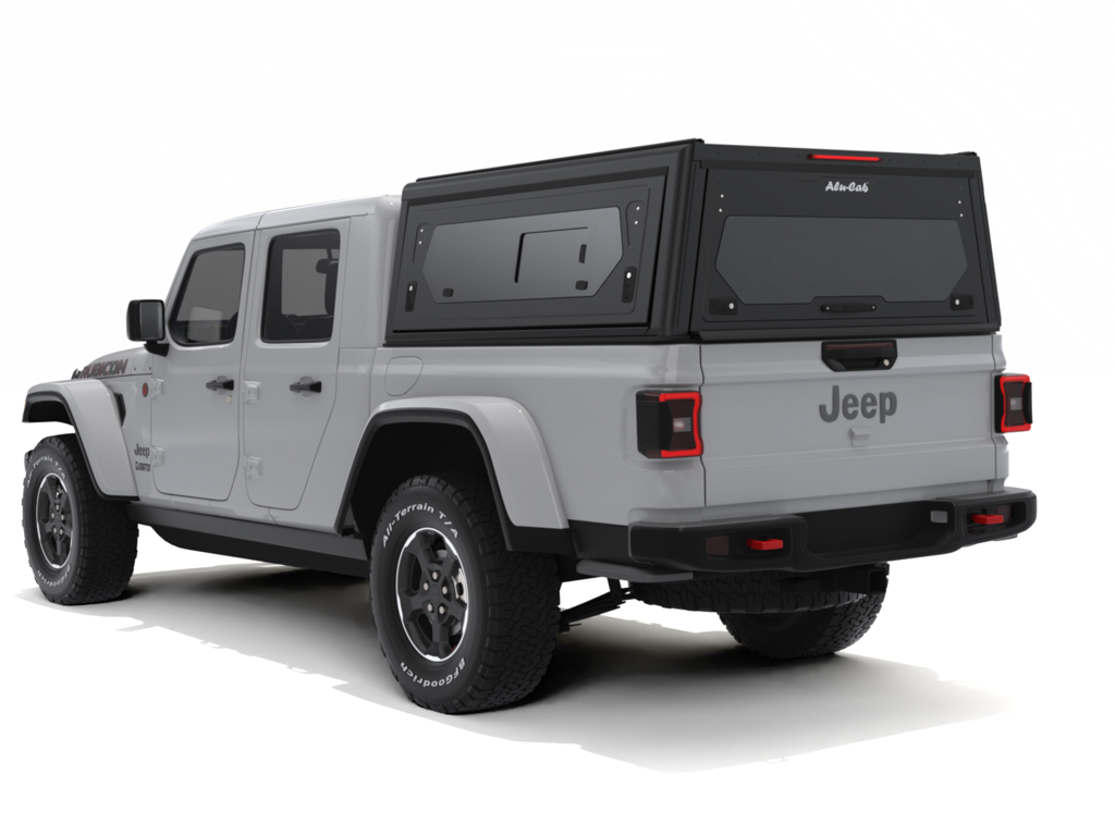 Alu-Cab Contour Hardtop, Jeep Gladiator 2019+ Double Cab (Med sideruder)