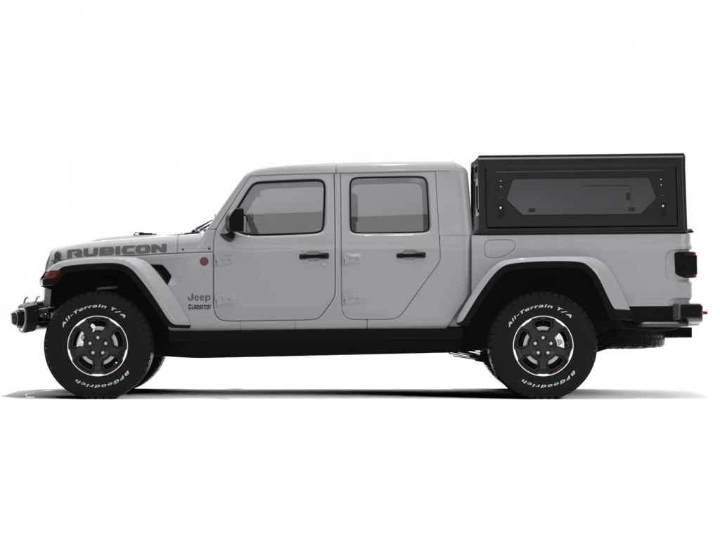 Alu-Cab Contour Hardtop, Jeep Gladiator 2019+ Double Cab (Med sideruder)
