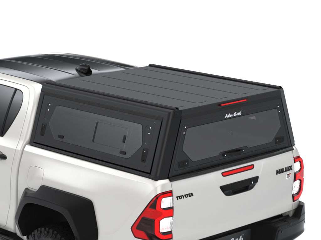 Alu-Cab Contour Hardtop, Toyota Hilux 2016-2025 Double Cab (Med sideruder)