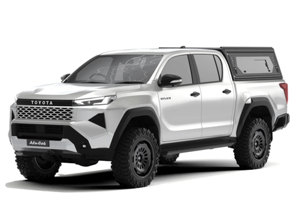 Alu-Cab Contour Hardtop, Toyota Hilux 2026+ Double Cab (Med sideruder)