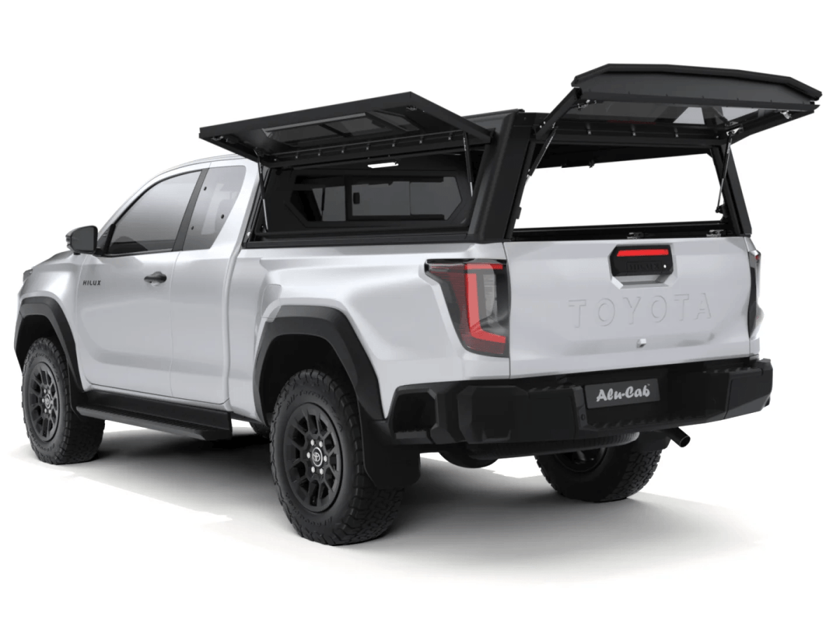 Alu-Cab Contour Hardtop, Toyota Hilux 2026+ X-Cab (Med sideruder)