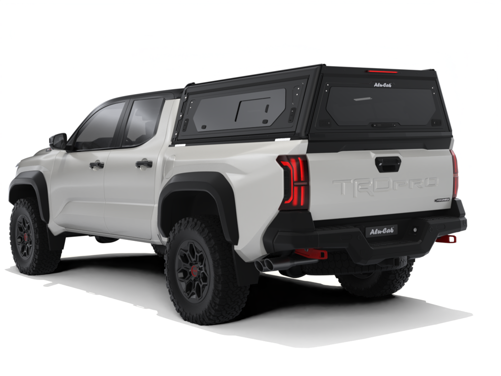 Alu-Cab Contour Hardtop, Toyota Tacoma 2024+ Short Bed (Med sideruder)