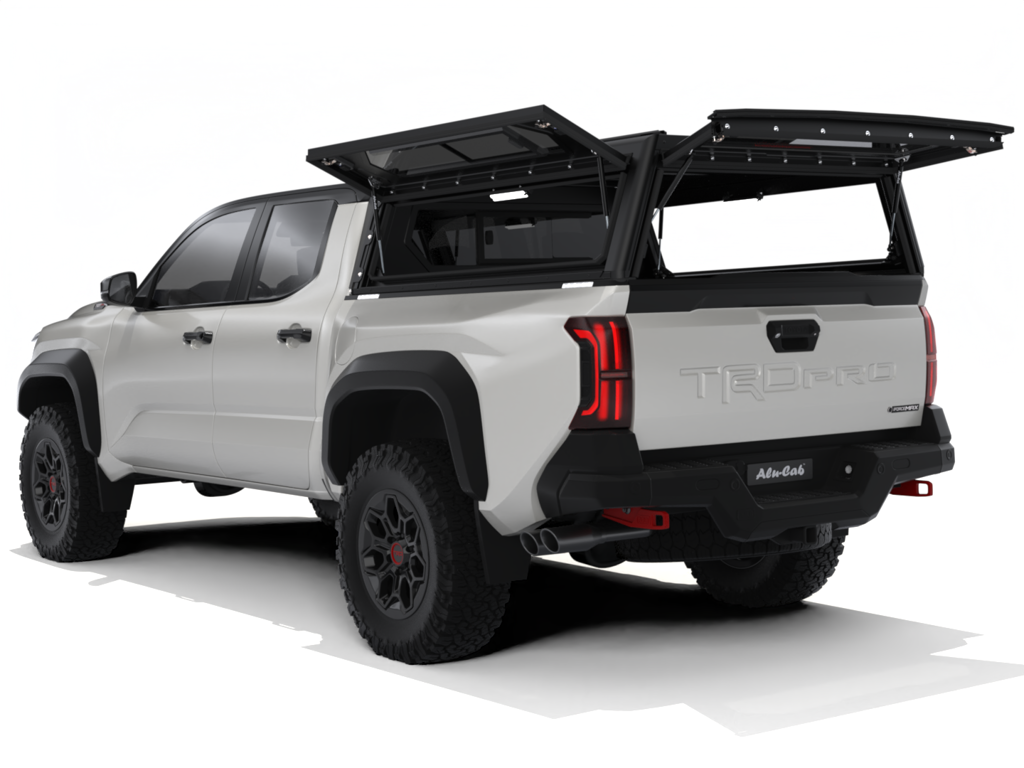 Alu-Cab Contour Hardtop, Toyota Tacoma 2024+ Short Bed (Med sideruder)