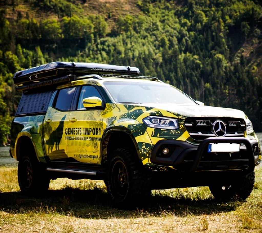 Alu-Cab Explorer Hardtop, Mercedes X-Class 2018-2020 Double Cab (Dørkplade)