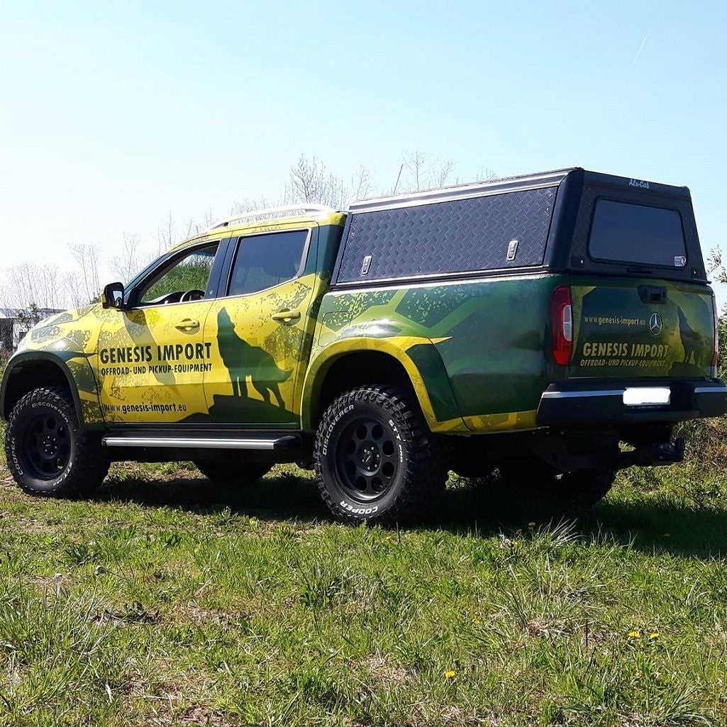 Alu-Cab Explorer Hardtop, Mercedes X-Class 2018-2020 Double Cab (Dørkplade)