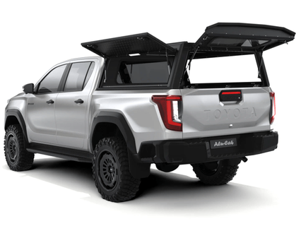 Alu-Cab Explorer Hardtop, Toyota Hilux 2026+ Double Cab (Dørkplade)