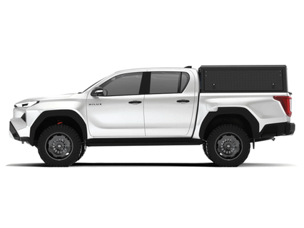 Alu-Cab Explorer Hardtop, Toyota Hilux 2026+ Double Cab (Dørkplade)
