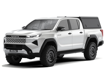 Alu-Cab Explorer Hardtop, Toyota Hilux 2026+ Double Cab (Dørkplade)