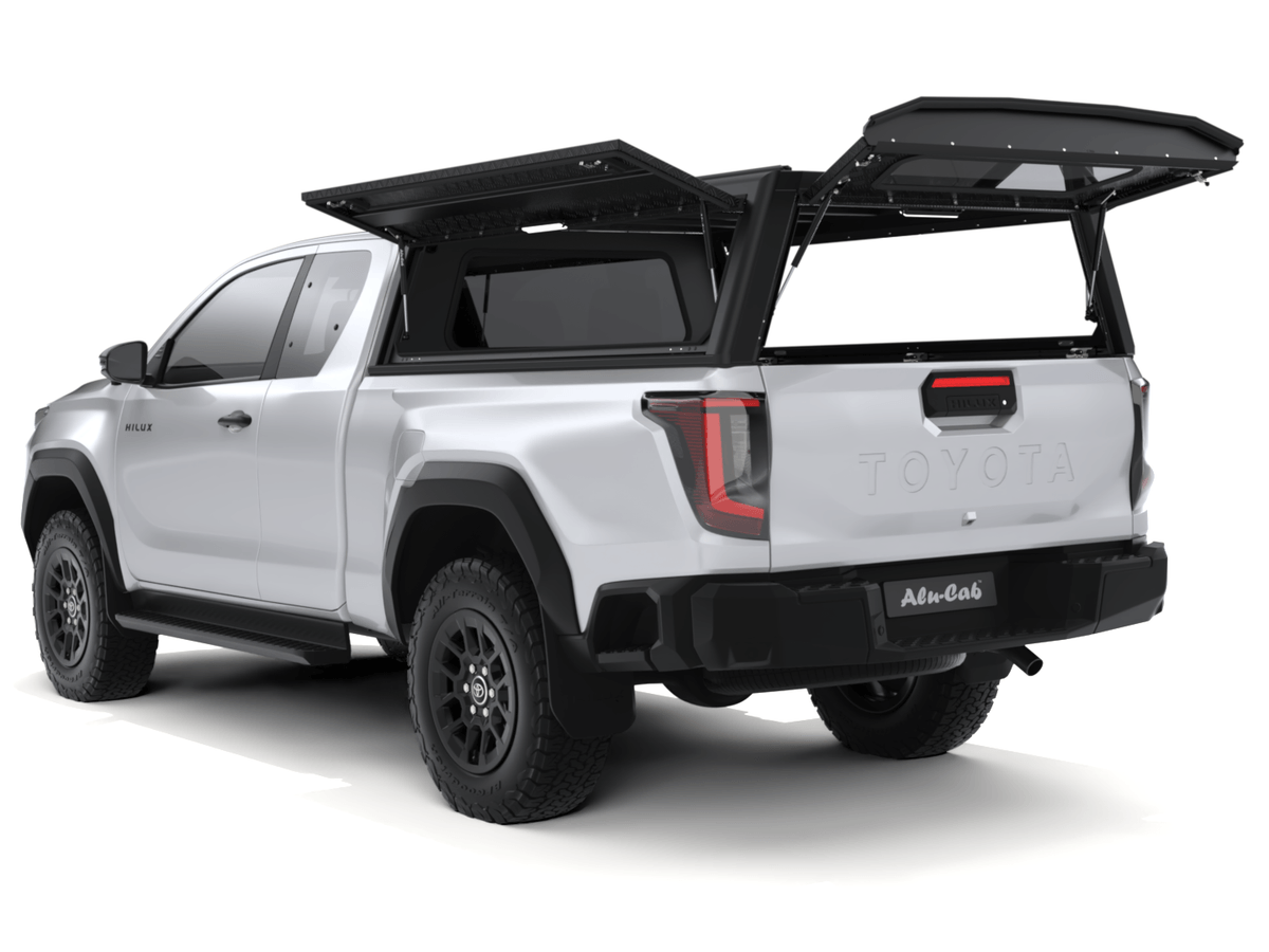 Alu-Cab Explorer Hardtop, Toyota Hilux 2026+ X-Cab (Dørkplade)