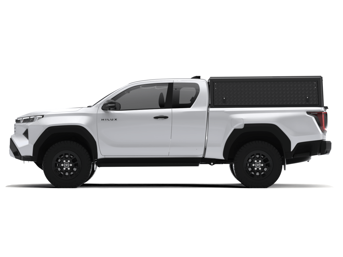 Alu-Cab Explorer Hardtop, Toyota Hilux 2026+ X-Cab (Dørkplade)