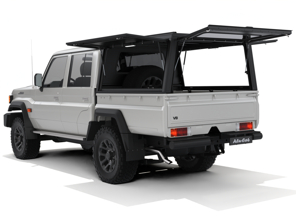 Alu-Cab Explorer Hardtop, Toyota Land Cruiser 79 1984+ Double Cab (Dørkplade)