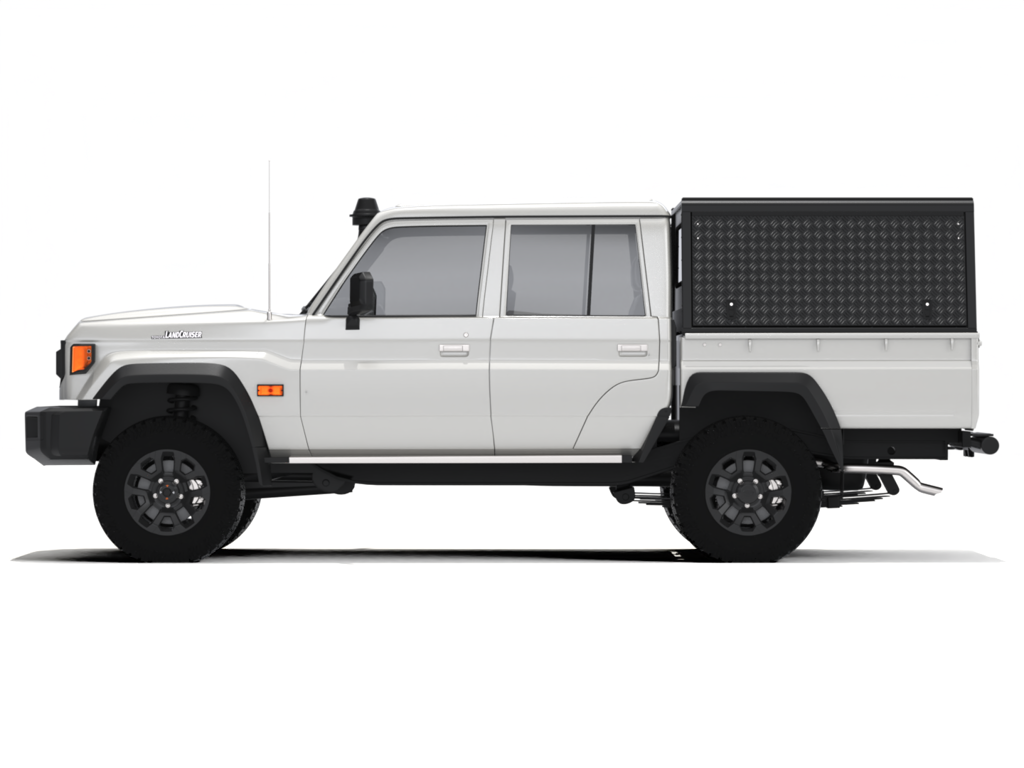 Alu-Cab Explorer Hardtop, Toyota Land Cruiser 79 1984+ Double Cab (Dørkplade)