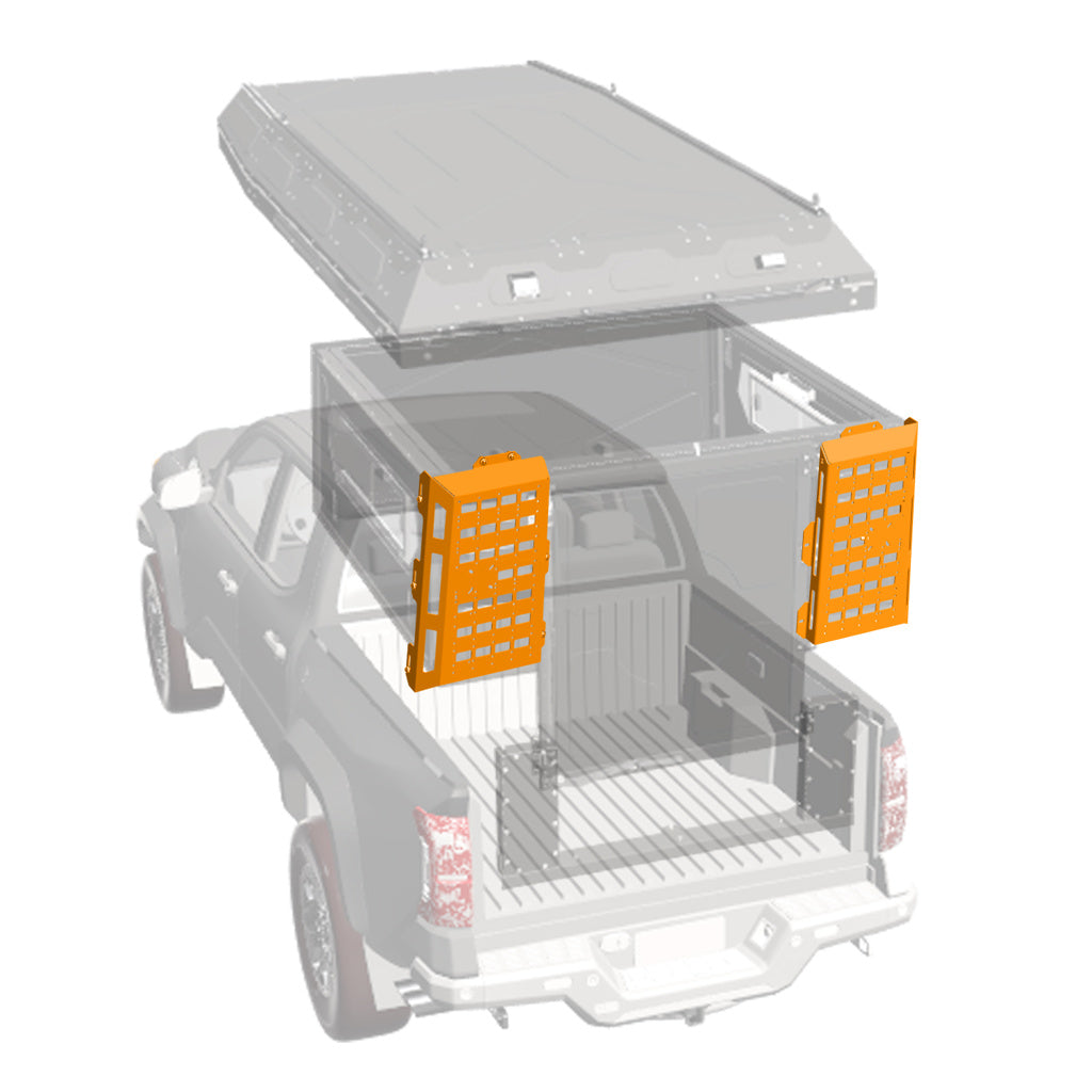 Alu-Cab ModCAP & Camper Molle Plate DC & XC (2 stk.) – udvendige molle plates bagpå
