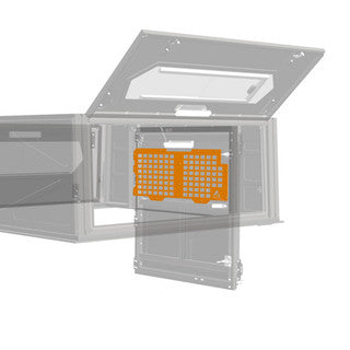 Alu-Cab ModCAP & Camper Molle Plate Rear Door Top DC & XC – øverste molle plate til bagdøren
