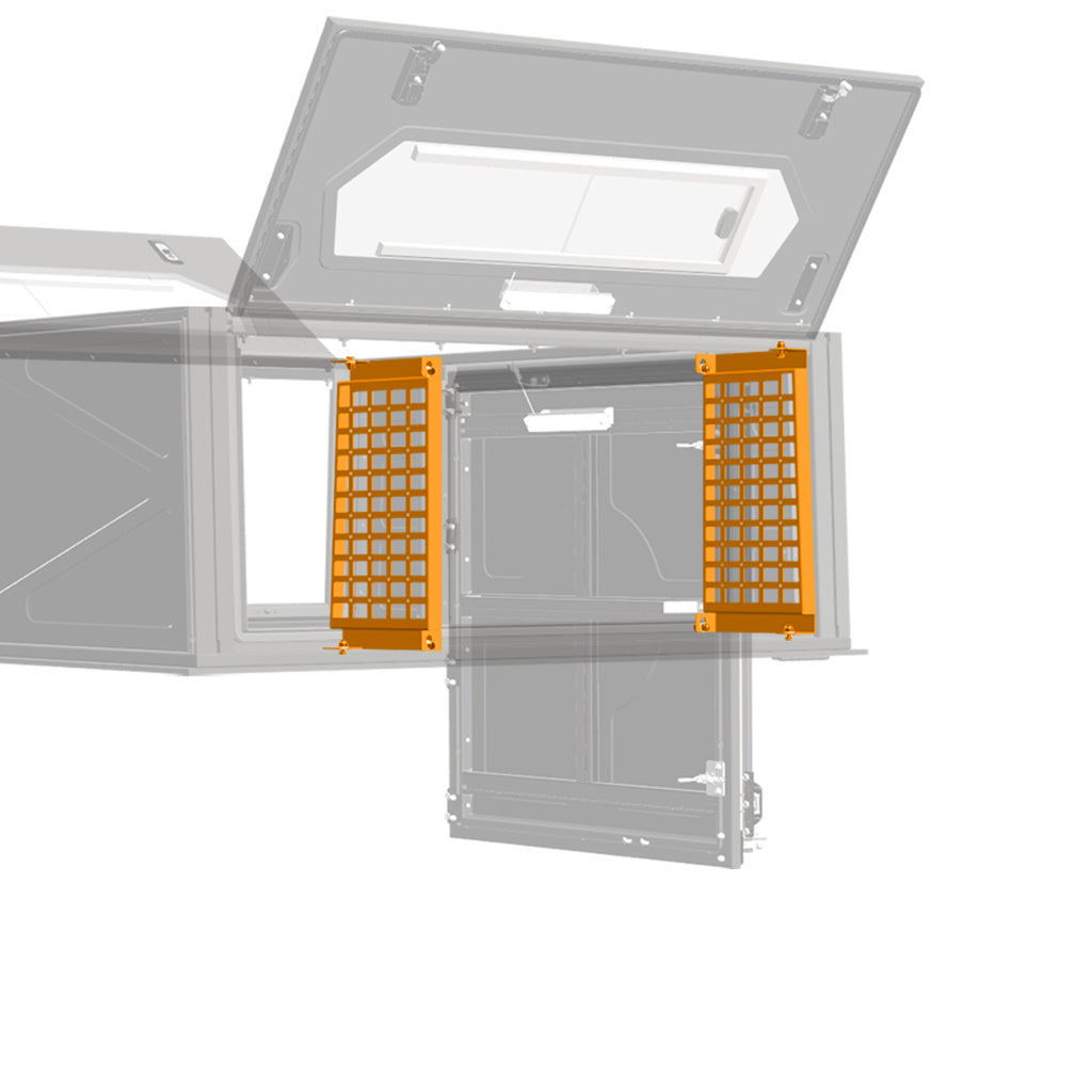 Alu-Cab ModCAP Molle Plate Interior Rear Corner FSS & FSL (2 stk.) – molle plate til de bagerste hjørner
