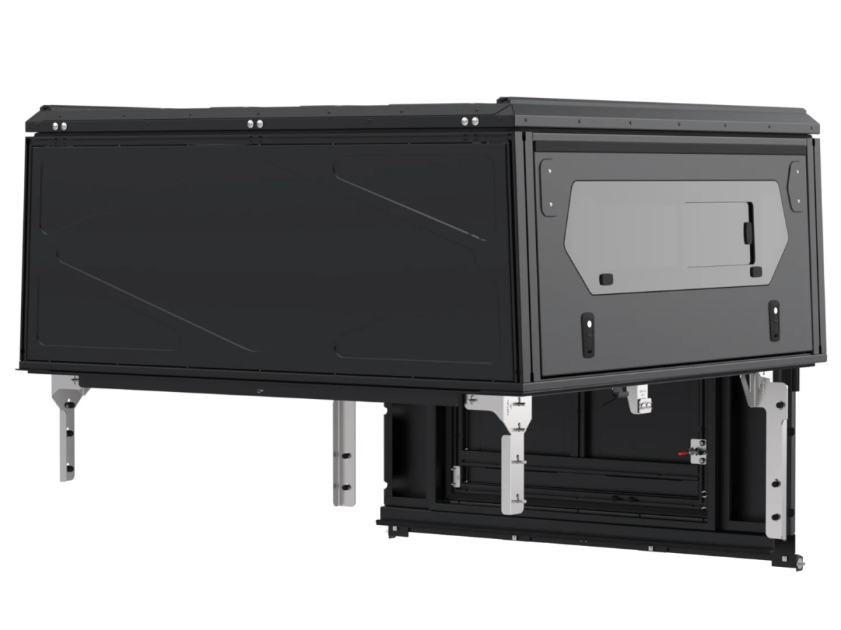 Alu-Cab ModCap Worker Tailgate, Double Cab (Med sideruder)