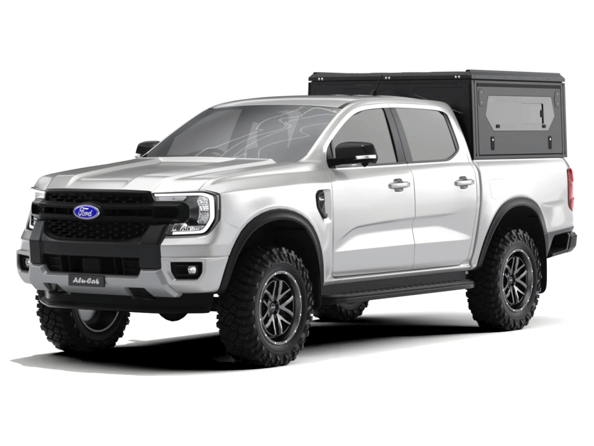 Alu-Cab ModCap Worker Tailgate, Double Cab (Med sideruder)