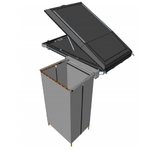 Alu-Cab Shower Cube beslag til tagtelt (Gen 3 / 3.1 / 3R) og Canopy Camper Double Cab