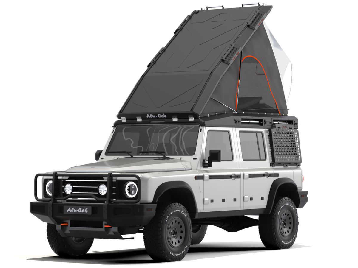 Alu-Cab Silenus Roof Conversion, Ineos Grenadier – Hvid med 270° markise
