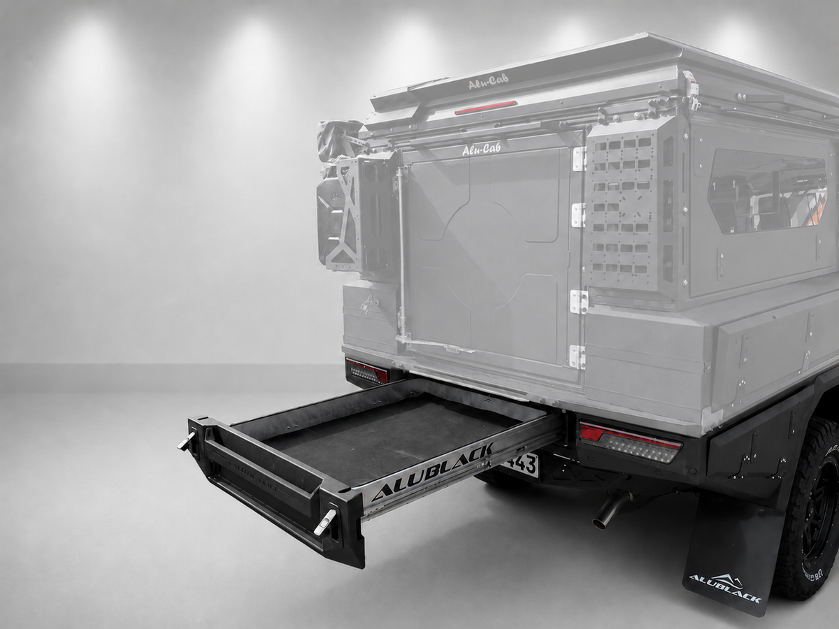 AluBlack 3/4-Canopy flatbed – Ford Ranger 2023+ Double Cab
