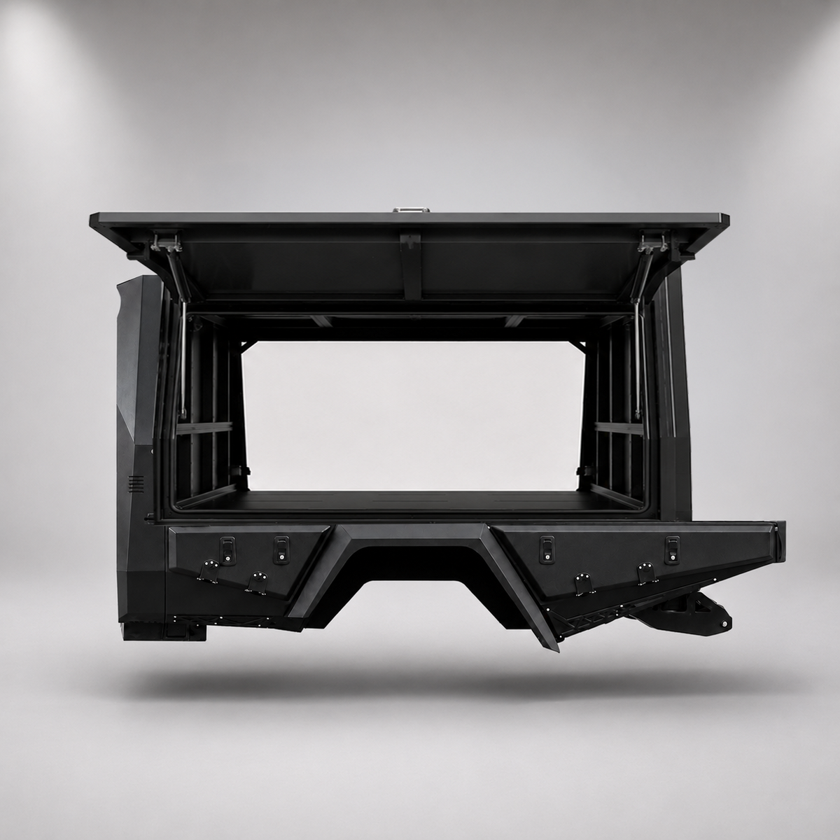AluBlack 3/4-Canopy flatbed – Toyota Hilux 2016+ Single Cab
