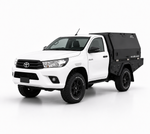 AluBlack 3/4-Canopy flatbed – Toyota Hilux 2016+ Single Cab