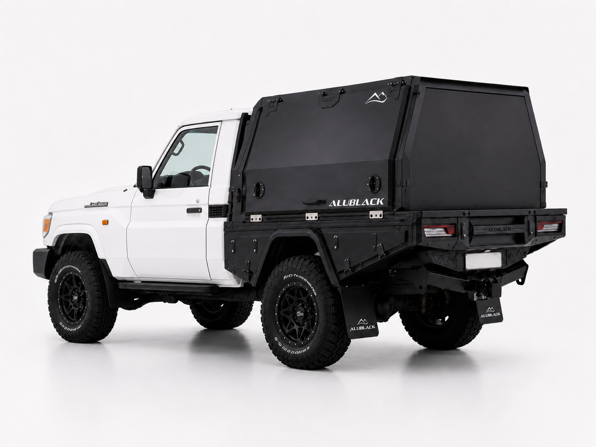 AluBlack 3/4-Canopy flatbed – Toyota Land Cruiser 79 Single Cab