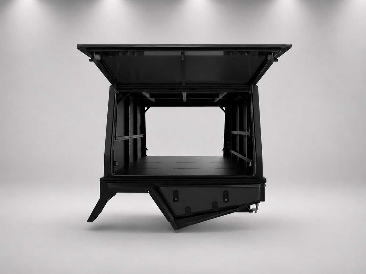 AluBlack Canopy flatbed – Ford Ranger 2023+ Double Cab