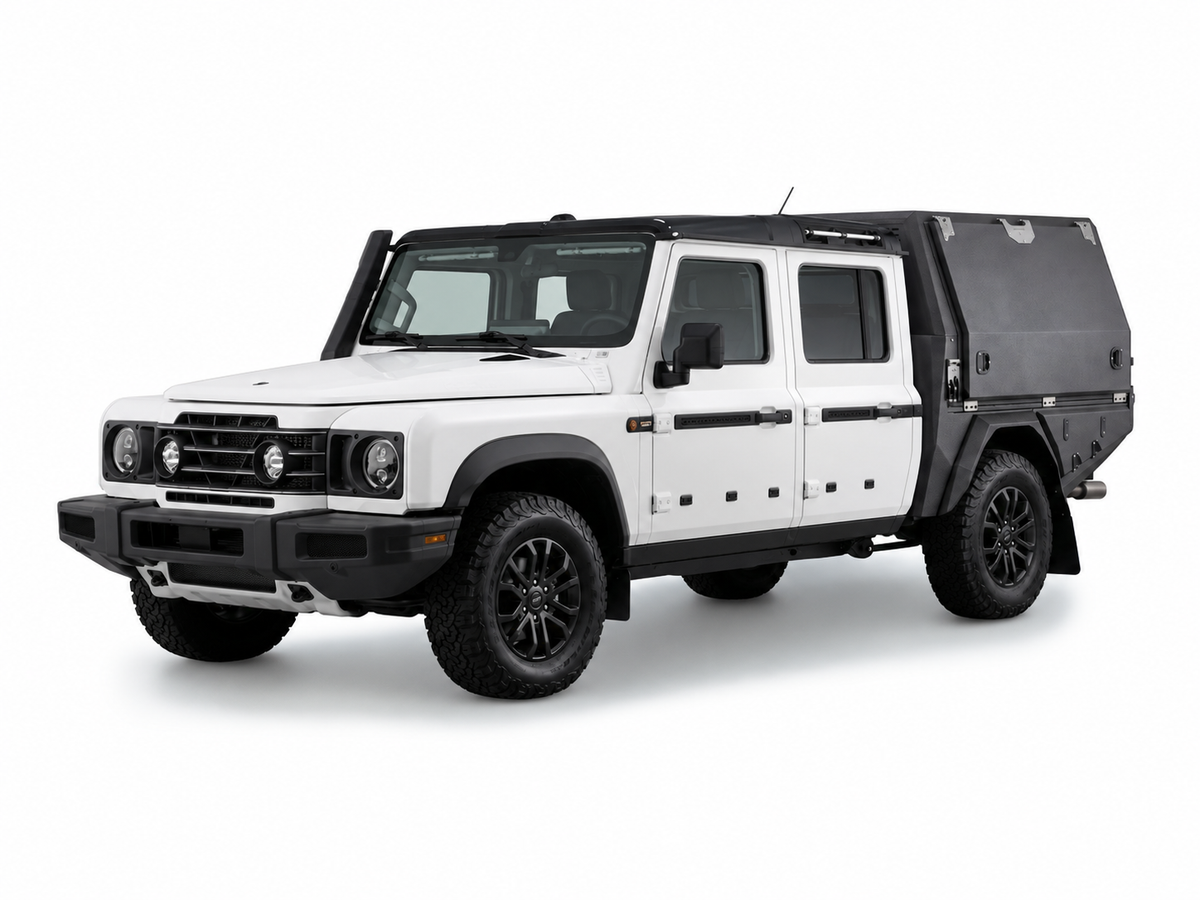 AluBlack Canopy flatbed – Ineos Grenadier Quartermaster 2023+ Double Cab