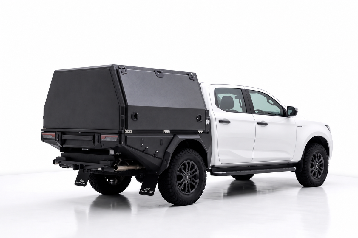 AluBlack Canopy flatbed – Isuzu D-Max 2023+ Double Cab
