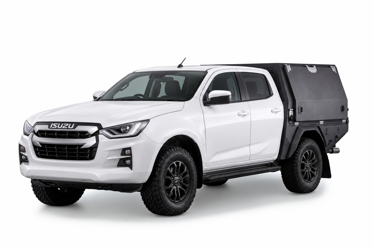 AluBlack Canopy flatbed – Isuzu D-Max 2023+ Double Cab