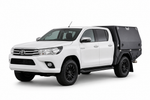 AluBlack Canopy flatbed – Toyota Hilux 2016+ Double Cab