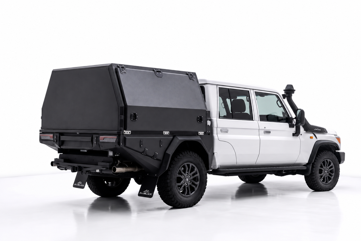 AluBlack Canopy flatbed – Toyota Land Cruiser 79 Double Cab