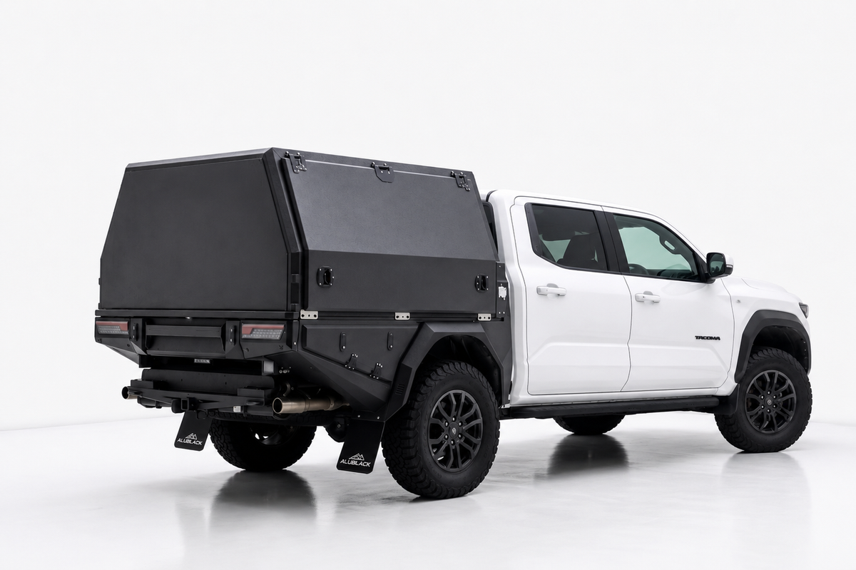 AluBlack Canopy flatbed – Toyota Tacoma 2024+ Double Cab