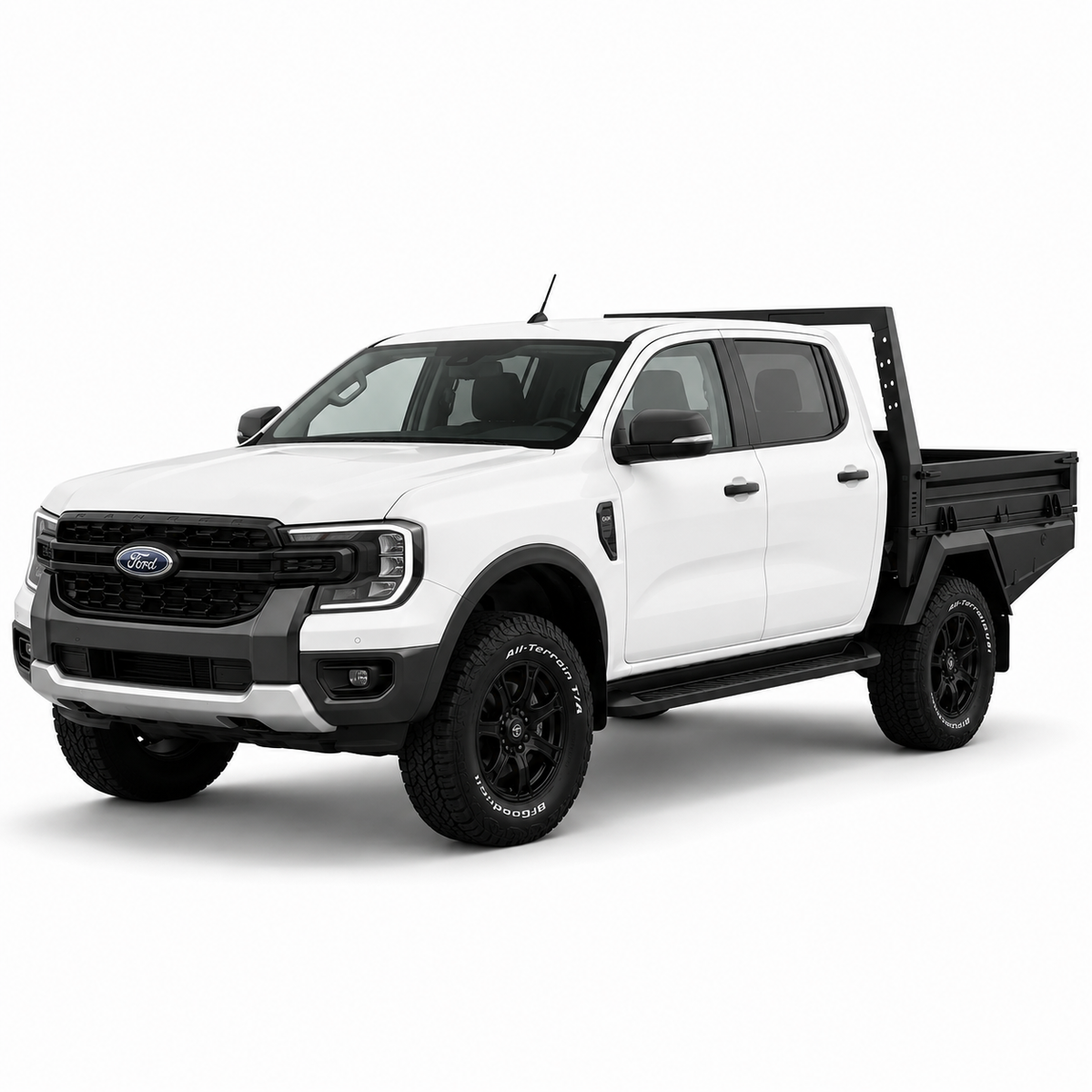 AluBlack Drop-Sides flatbed – Ford Ranger 2023+ Double Cab