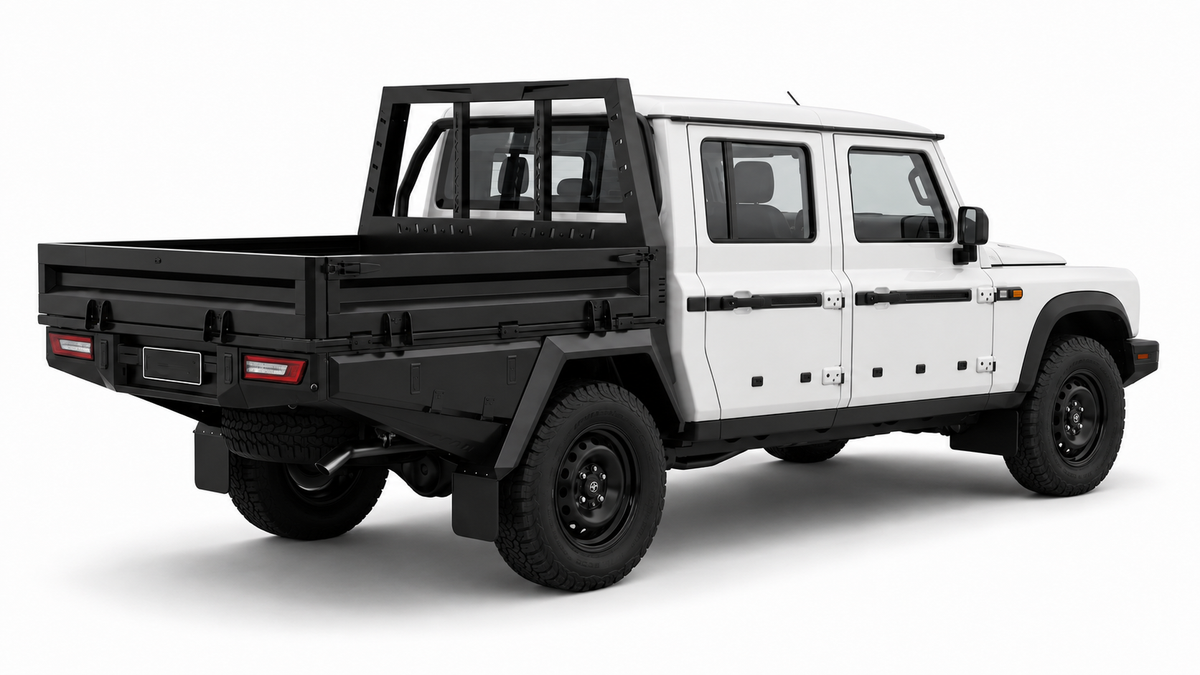 AluBlack Drop-Sides flatbed – Ineos Grenadier Quartermaster 2023+ Double Cab